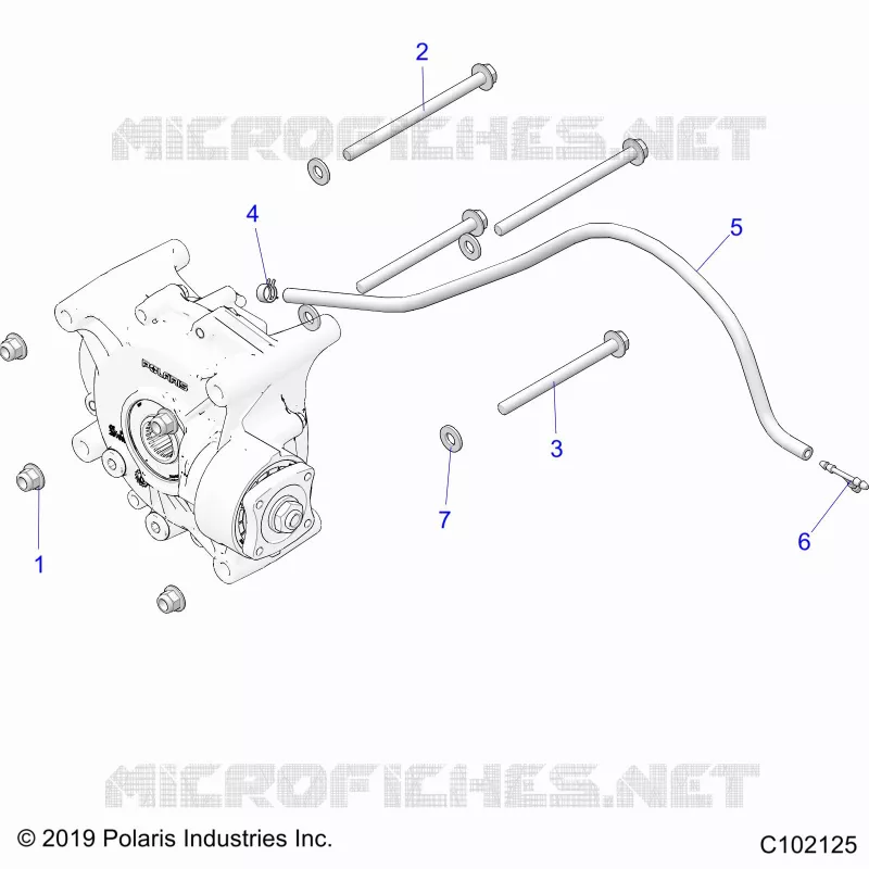 SYSTÃˆME DE TRANSMISSION, GEARCASE MOUNTING, REAR