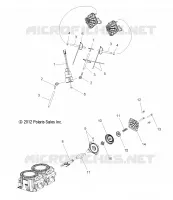 ENGINE, VALVE D'ECHAPPEMENTS AND SOLENOID