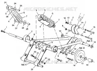 BRAS DE SUSPENSION AVANT XLT 0940767, XLT SP 0940667   XLT SKS 0940567 (4925022502023A)