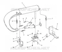 ECHAPPEMENT 500 EFI / 0930674 and  500 EFI SKS / 0930574 (4922962296026A)