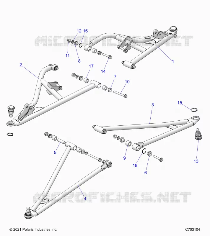 SUSPENSION AVANT CONTROL ARMS
