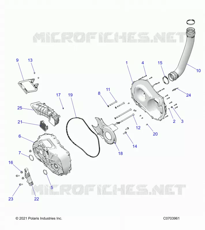 SYSTÃˆME DE TRANSMISSION, CLUTCH COVER AND DUCTING