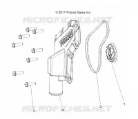 MOTEUR, WATERPUMP IMPELLER AND COVER