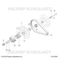 SYSTEME DE TRANSMISSION, SECONDARY CLUTCH