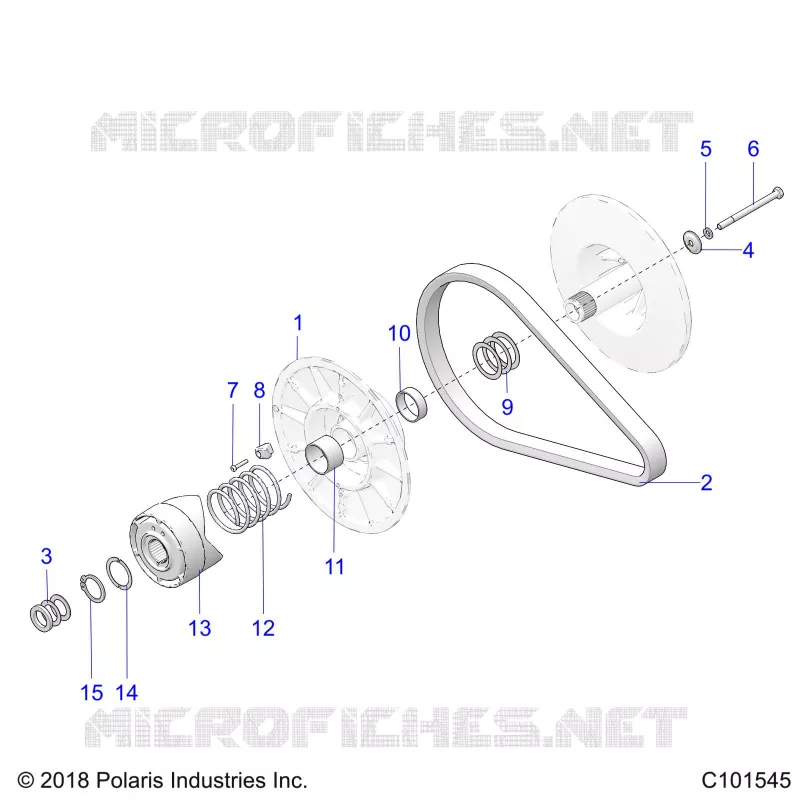 SYSTEME DE TRANSMISSION, SECONDARY CLUTCH