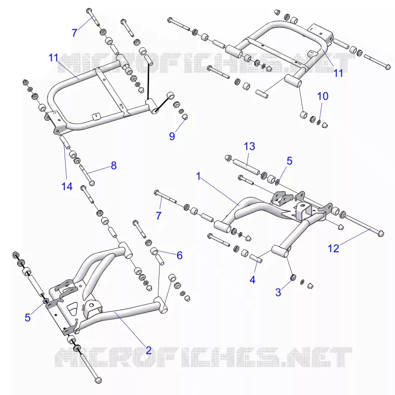 SUSPENSION ARRIERE CONTROL ARMS