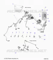 ELECTRICITE, WIRE HARNESS,CHASSIS/FUSE BLOCK, ENGINE