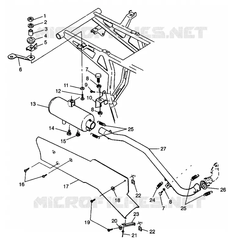 ECHAPPEMENT Magnum 2X4 W98AA42A (4945524552A010)