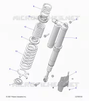 SUSPENSION, REAR SUPPORT AMORTISSEUR , ULTIMATE