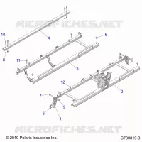 CHASSIS, SEAT SUPPORTS- G20GMD99AP/AG (C700819-3)