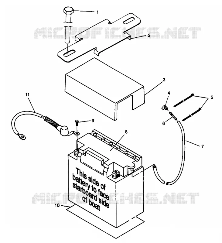 SUPPORT BATTERIE SLTX B964590 and Intl. SLTX I964590 (4935783578B005)