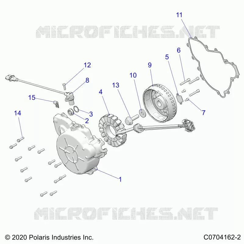 ENGINE, STATOR AND FLYROUE