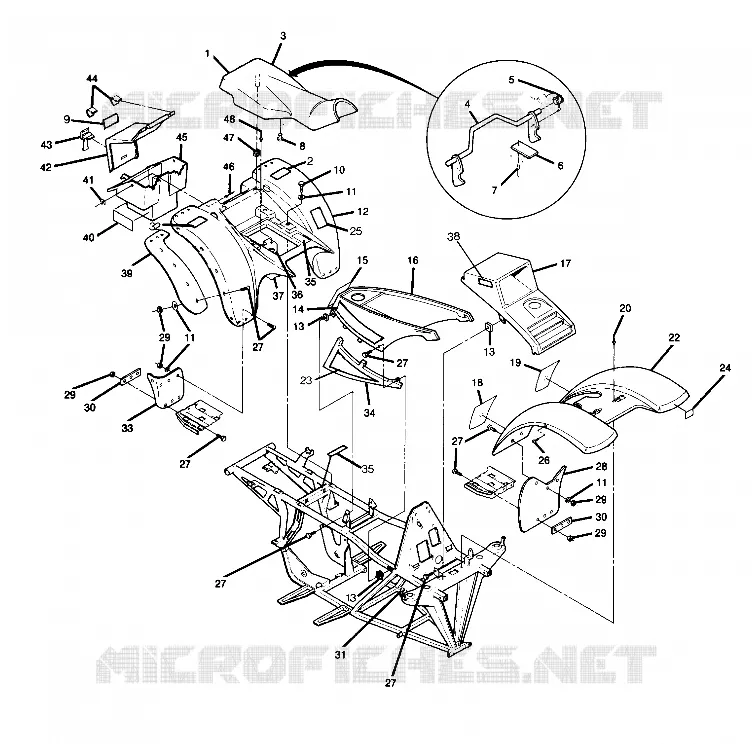 CARROSSERIE UPDATED 5/90 (4917721772001A)