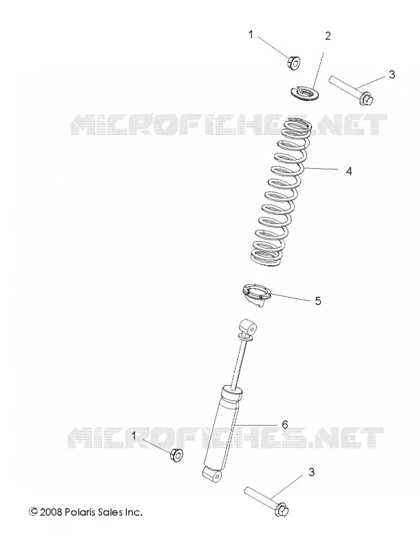 SUSPENSION, AMORTISSEUR AVANT