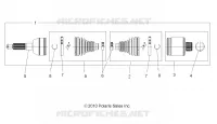 DRIVE TRAIN, TRANSMISSION ARRIERE SHAFT