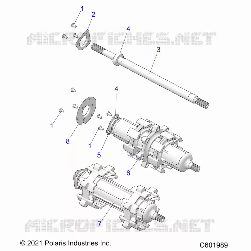 DRIVE TRAIN, JACKSHAFT AND ARBRE DE TRANSMISSION