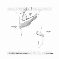 ELECTRICITE, HEADLIGHT AND TAILLIGHT
