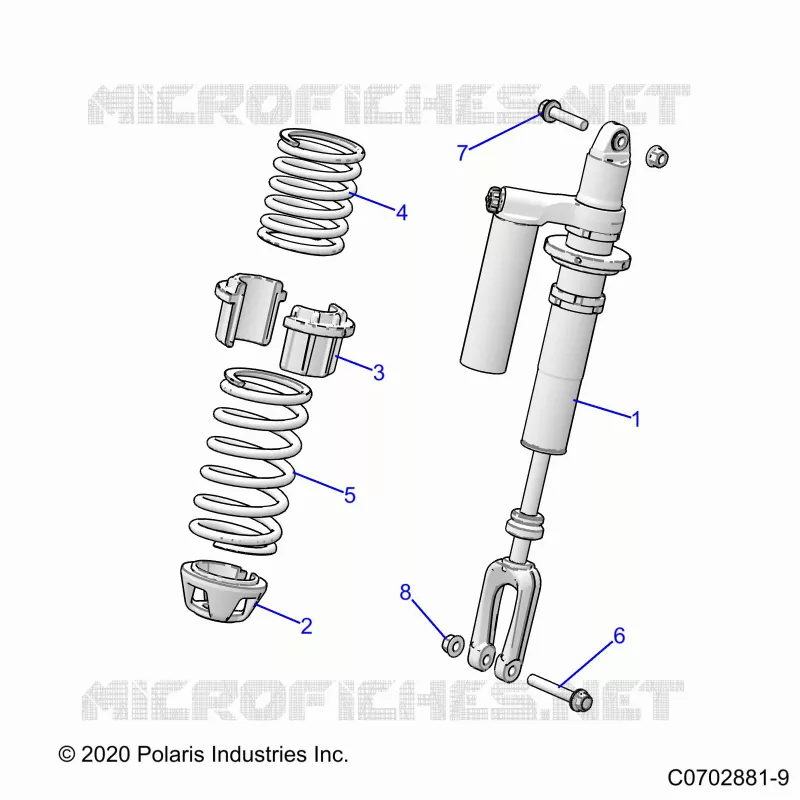 SUSPENSION, AMORTISSEUR AVANT MOUNTING