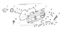 MOTEUR, COUVERCLE D'EMBRAYAGE and KICK START