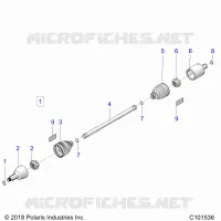 DRIVE TRAIN, TRANSMISSION AVANT SHAFT