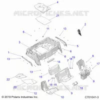 CARROSSERIE ARRIERE RACK AND FENDERS
