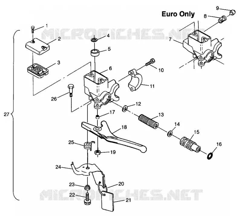 MAITRE CYLINDRE 600 RMK 0980958 and EUROPEAN 600 RMK E980958 (4944634463A014)