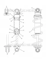 SUSPENSION, AMORTISSEUR AVANT TRACK