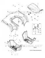CARROSSERIE ARRIERE CAB, SEAT AND FOOTWELLS