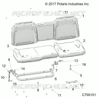 SIEGE ASM. REAR