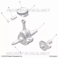 ENGINE, VILEBREQUIN, PISTON AND BALANCE SHAFT