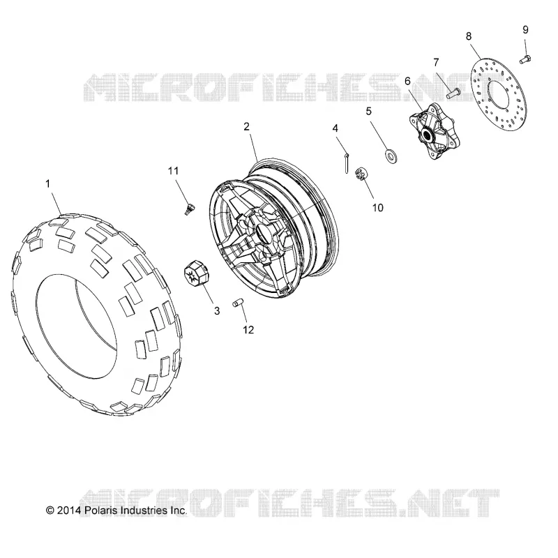ROUES, FRONT TIRE and FREIN DISC