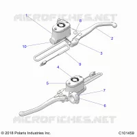 FREIN AVANT BRAKE LEVER AND MASTER CYLINDER