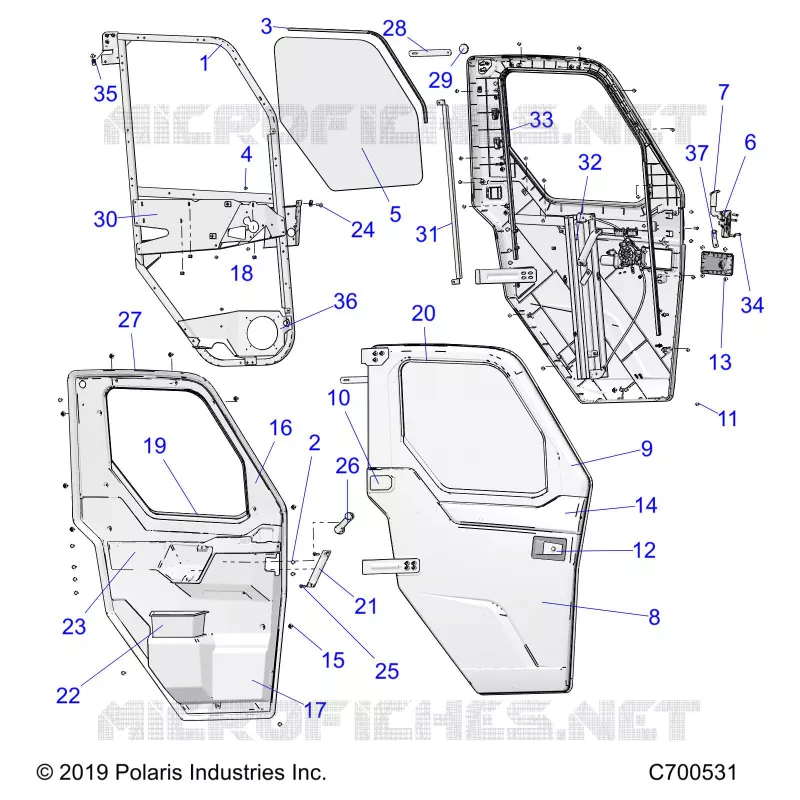 PORTES/WNDW, PREM, FRONT FULL POWER