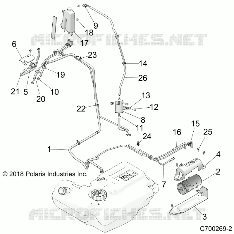 BODY, CARBURANT LINES, EVAP