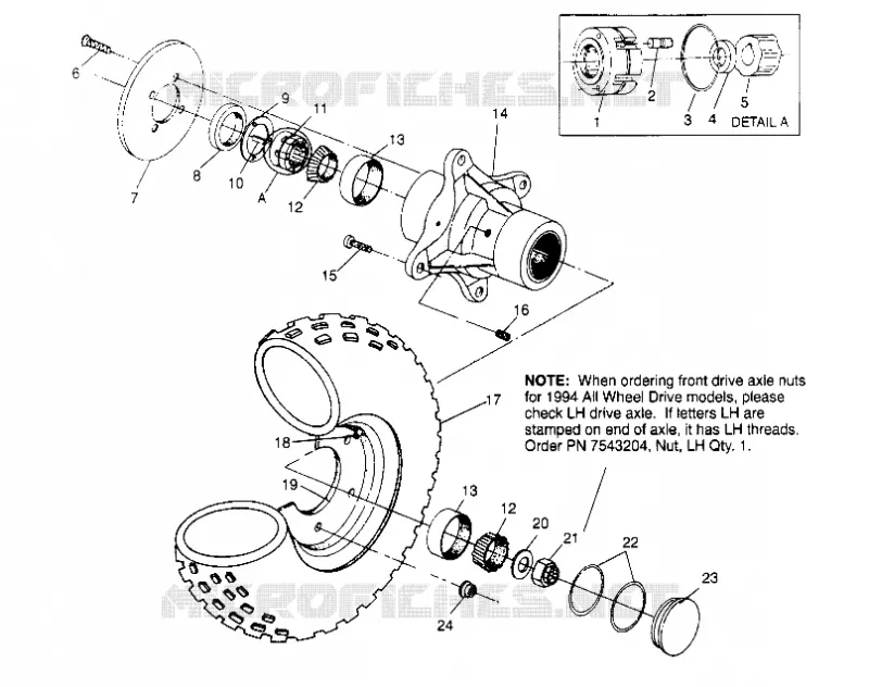 ROUE AVANT 4x4 300 W948130 (4926762676B005)