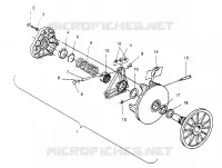 EMBRAYAGE DE TRANSMISSION ASSEMBLY  500 EFI 0952774, EFI SKS 0952574,   EFI SKS PT 09529 (4929052905C003)
