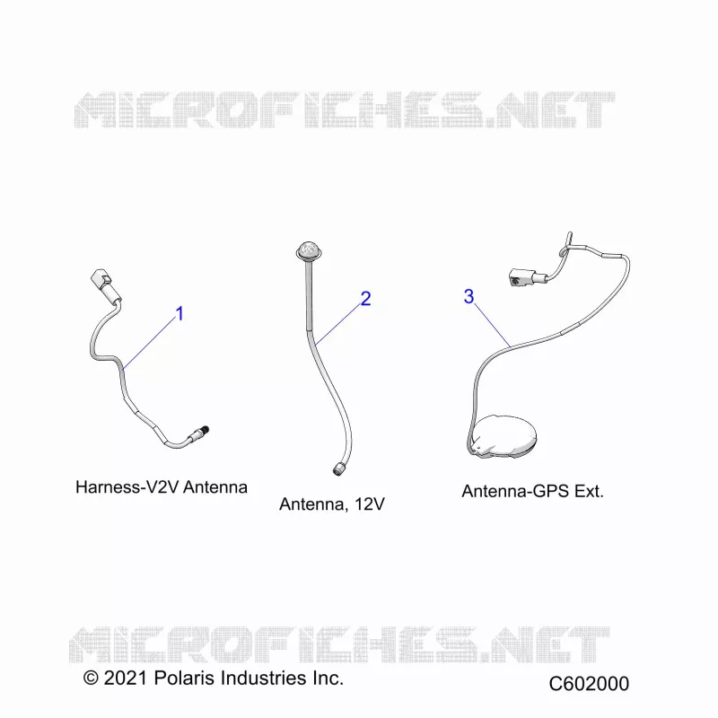 ELECTRICITE, GPS HARNESS AND ANTENNA