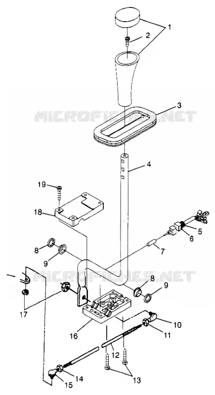 SELECTEUR DE VITESSE Sport 400L W97BA38C and Trail Blazer W97BA25C (4940124012C008)