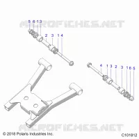 SUSPENSION ARRIERE A-ARM MOUNTING AND BUSHINGS