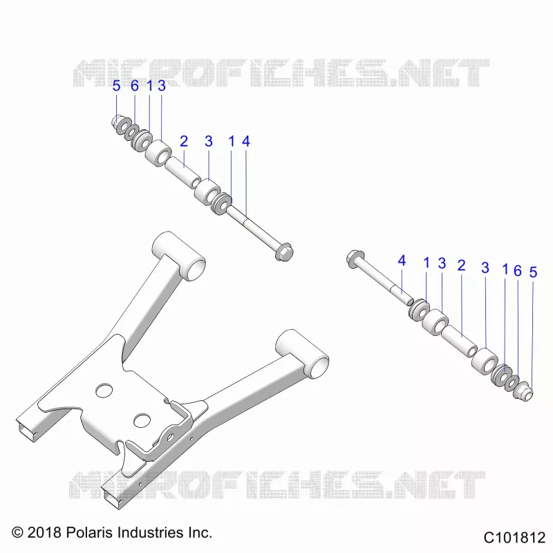 SUSPENSION ARRIERE A-ARM MOUNTING AND BUSHINGS