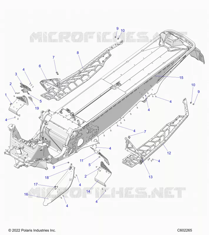 CHASSIS, PROTECTION D'EMBRAYAGE, FOOTRESTS, AND RUNNINGBOARDS