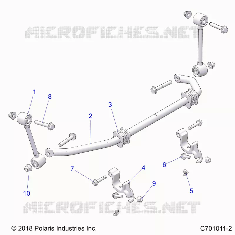 SUSPENSION, FRONT BARRE STABILISATRICE- G21G4P99AM/BM (C701011-2)