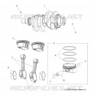 MOTEUR, VILEBREQUIN AND PISTON