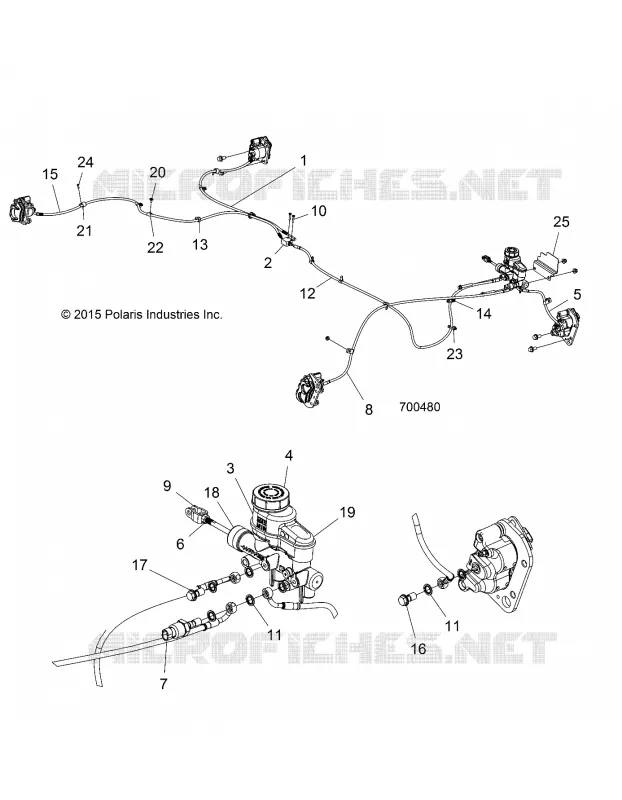 BRAKES, LINES AND MAITRE CYLINDRE