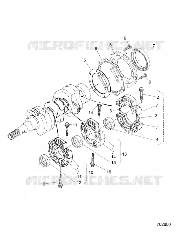 MOTEUR, MAIN BEARING CASE