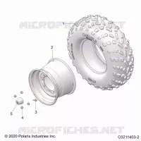 ROUES, REAR TIRE