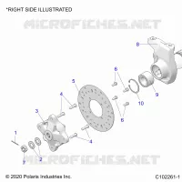 SUSPENSION AVANT HUB, CARRIER, AND BRAKE DISC