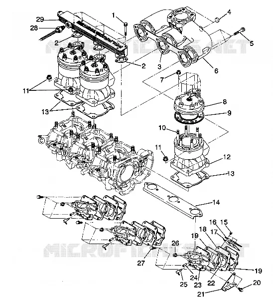 CYLINDRE   COLLECTEUR SL 650 / B934058 (4924732473022A)