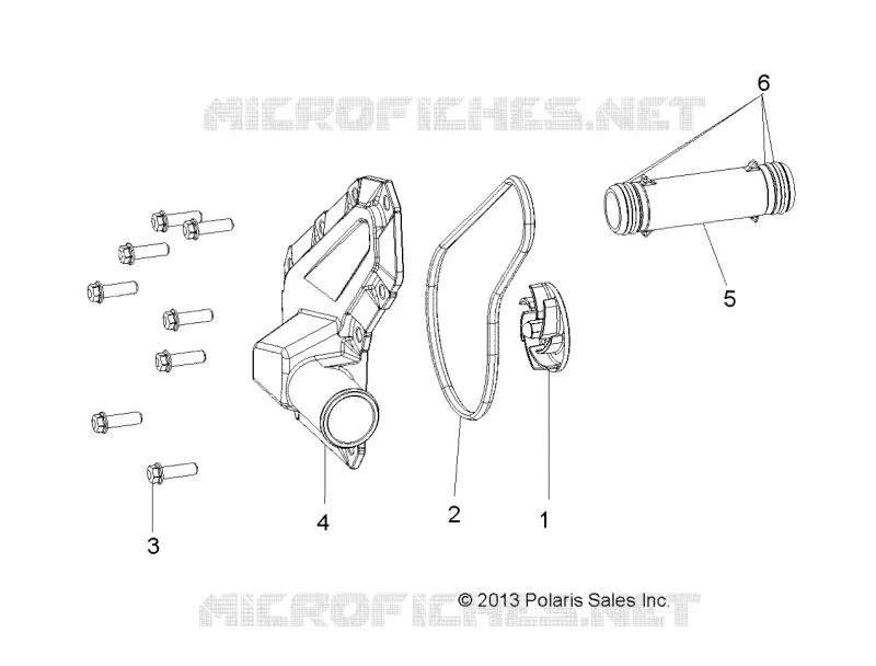 MOTEUR, WATERPUMP IMPELLER and COVER
