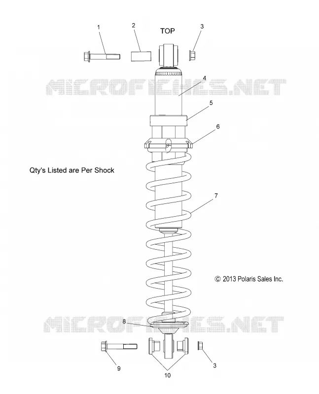SUSPENSION, AMORTISSEUR IFS (7043904)